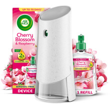 Air Wick Cherry Blossom Raspberry AerosolFree Automatic Spray Kit Lasts up