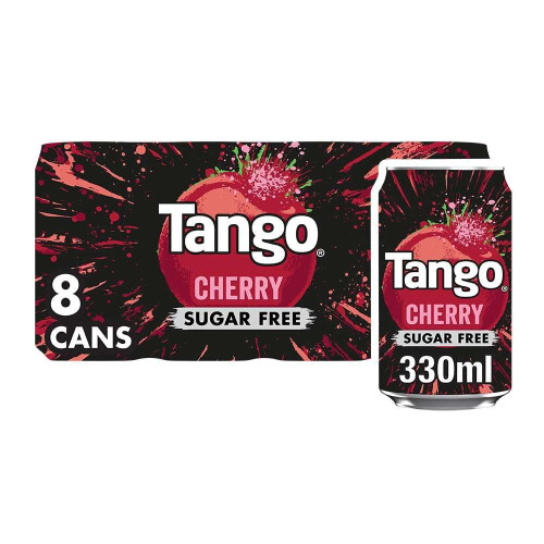 Tango Cherry Sugar Free Cans 8 x 330ml 1