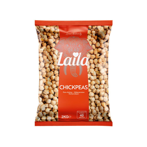 Laila Chickpeas 2 kg Pack of 1