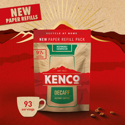 Kenco Kenco Decaff Instant Coffee Refill 150G x 5 (750g Total) 1