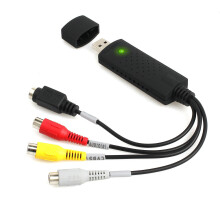 Hi8 VHS-Digital-Konverter, USB 2.0-Videoaufnahmekarte, AV-Audio-Video-Grabber, Einkanal-USB-Recorder für PC, ezcap-kompatibel