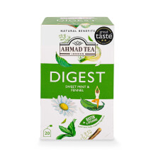 Ahmad Tea Natural Benefit Tea | Sweet Mint & Fennel "Digest" Infusion