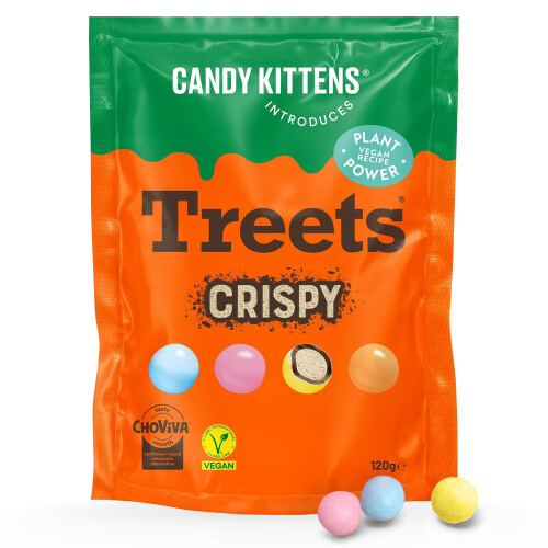 Candy Kittens Vegan Chocolate Crunchy Treets, 120g 1