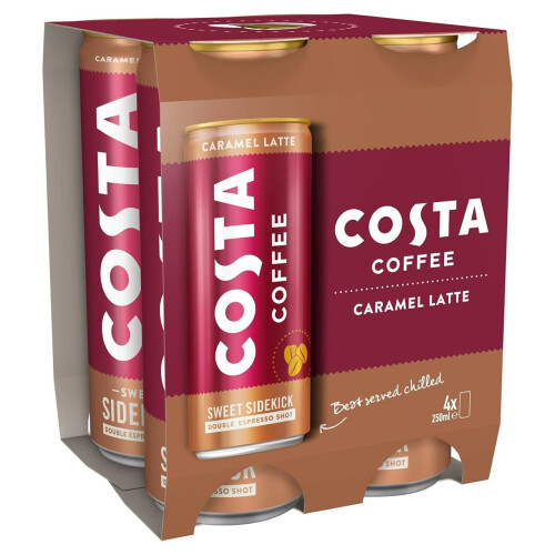 Costa Coffee Costa Coffee Caramel Latte 4 x 250 ml 2