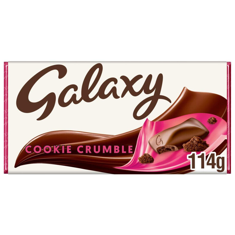 Galaxy Cookie Crumble Smooth Milk Chocolate Bar 114G – Creamy Milk