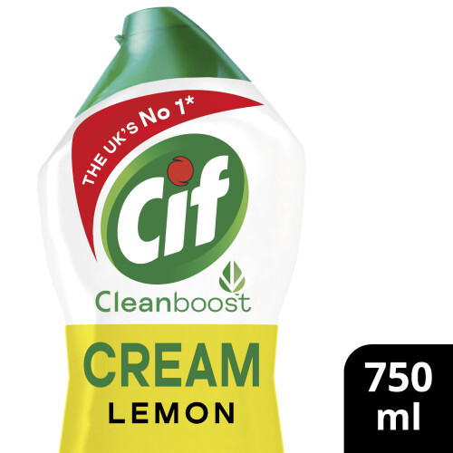 Cif Cif Lemon Cream Cleaner multipurpose surface cleaner with 100% natural cleaning 1