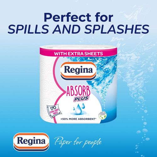 Regina Regina Absorb Plus Kitchen Towels – 8 Super Absorbent 2ply Kitchen Rol 2