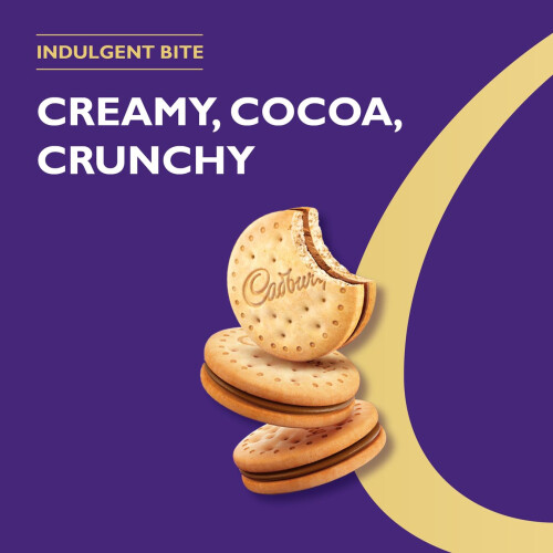 Cadbury Cadbury Choco Sandwich Biscuit, Chocolate Filled Biscuits for 2