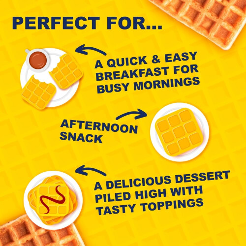 McVitie's Toasting Waffles, 8 x 28 g Waffles per Pack (Pack of 2