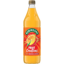 Robinsons Fruit Creations, Real Fruit Squash, Low Calorie, Zesty Orange and Mang