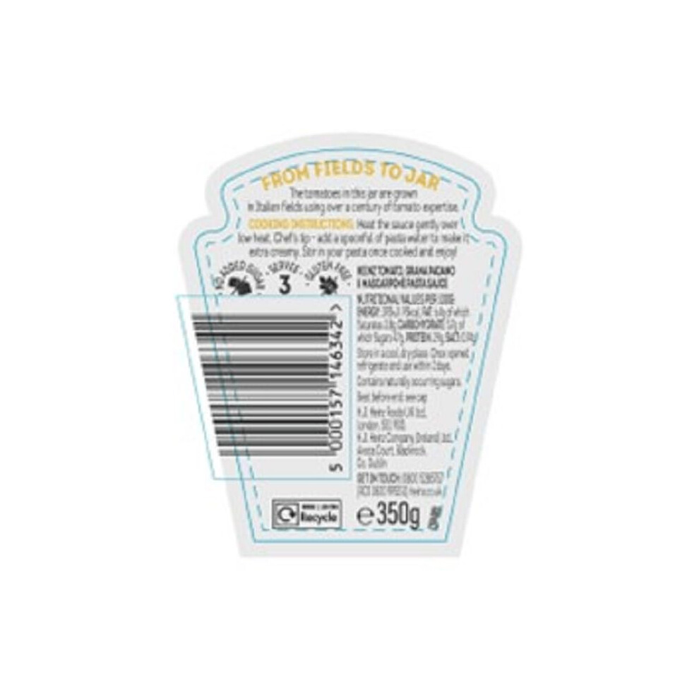 Heinz Tomato Grana Padano Mascarpone Pasta Sauce 350G