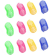 3packs 4pcs / Pack Colorful Spring Cats Self-Exciting Coil Toys