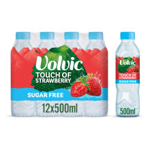 Volvic Touch of Fruit Strawberry Sugar Free Still Flavoured Water Multipack 12 x