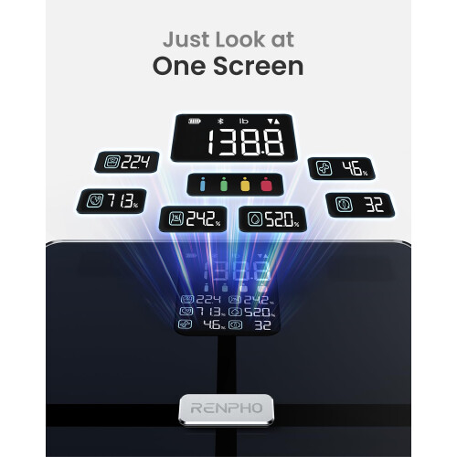 RENPHO RENPHO Body Weight Scale - Large VA Display | Smart Scale with App 2