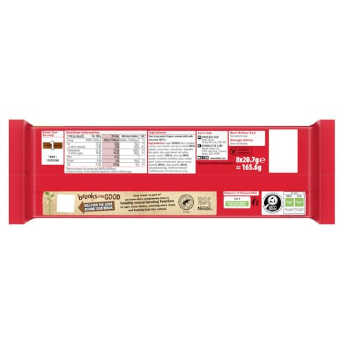 KitKat KitKat 2 Finger Milk Chocolate Biscuit Bars 8 Pack 2