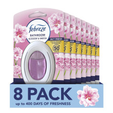 Febreze Bathroom Air Freshener, Odour Fighter, Blossom & Breeze, Febreze Air Fresheners, 8 Items
