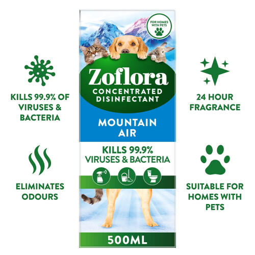 Zoflora Zoflora Mountain Air Concentrated Multipurpose Disinfectant Liquid Antibact 1