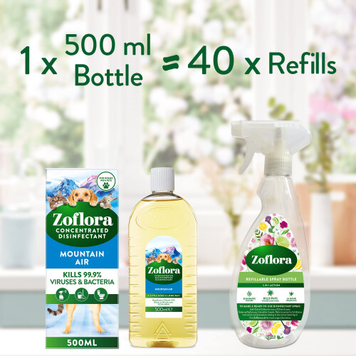 Zoflora Zoflora Mountain Air Concentrated Multipurpose Disinfectant Liquid Antibact 2