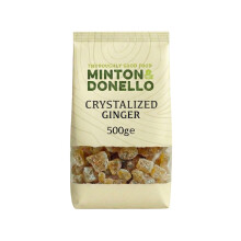 Minton & Donello Crystallised Ginger 500g – Diced Ginger with Sweet & Spicy Kick
