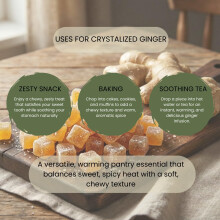Minton Donello Crystallised Ginger 500g – Diced Ginger with Sweet Sp