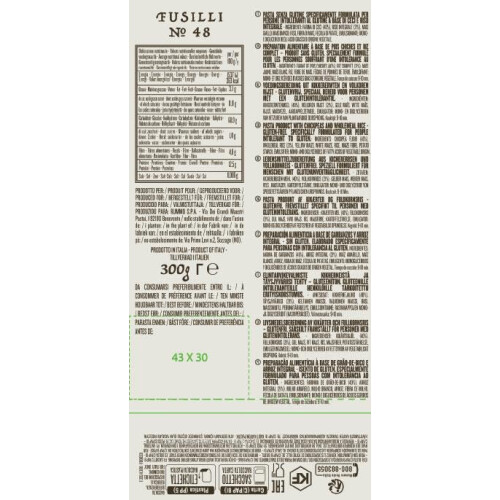 Rummo Chickpea Fusilli No.48 - Gluten 1