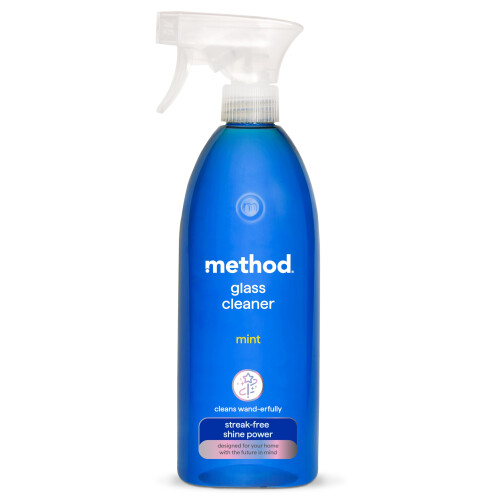 Method Method Glass Cleaner Spray, Mint, Windows & Mirrors, 828ml