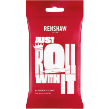 Renshaw White Just Roll With It Fondant Icing, 500 g (Pack of 1) - Ready to Roll Icing for Cakes