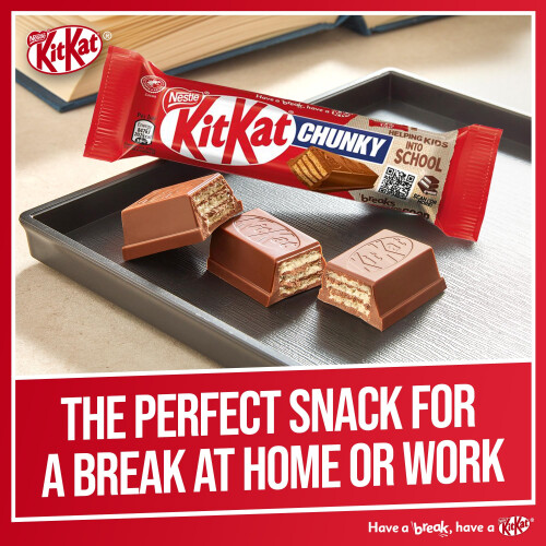 KitKat KitKat Chunky Milk Chocolate Bar 4 Pack Multipack 160g, 4 x 2