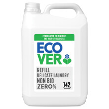 Ecover Zero Non-Bio Laundry Detergent Refill, For Sensitive Skin, Baby Laundry Washing Liquid, 142 Washes, 5L