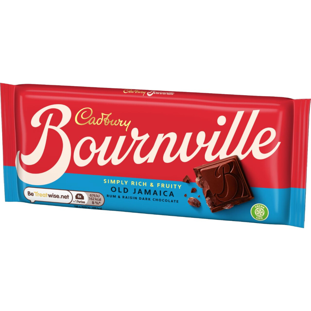 Cadbury Bournville Old Jamaica Chocolate Bar Rich Chocolate Dark