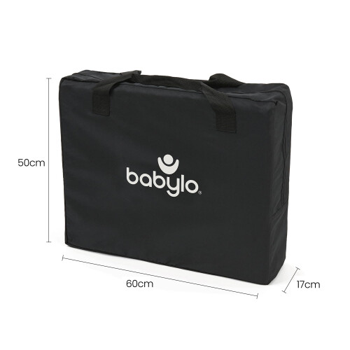 Babylo Liteway Lightweight Travel Cot - Grey Mélange 2