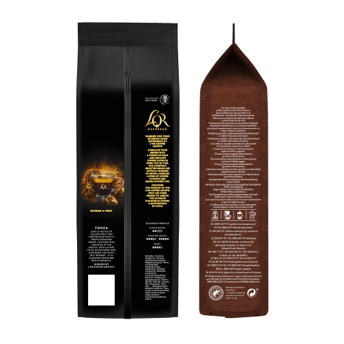 L'OR LOR Espresso Forza Coffee Beans 500g Intensity 9 1