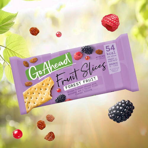 Go Ahead Forest Fruit Crispy Fruit Slice 4 Snack Bars 174 g 1 Pack of 2