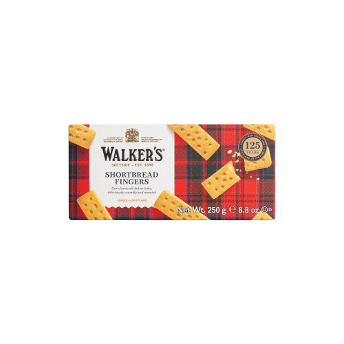 Walkers Walker's Shortbread All-Butter Fingers, Scottish Shortbread Biscuits, 250g