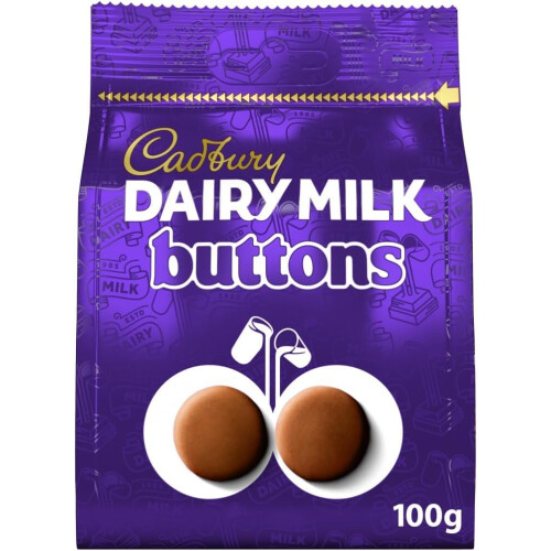 Cadbury Cadbury Dairy Milk Buttons Chocolate Pcs 100 Gr