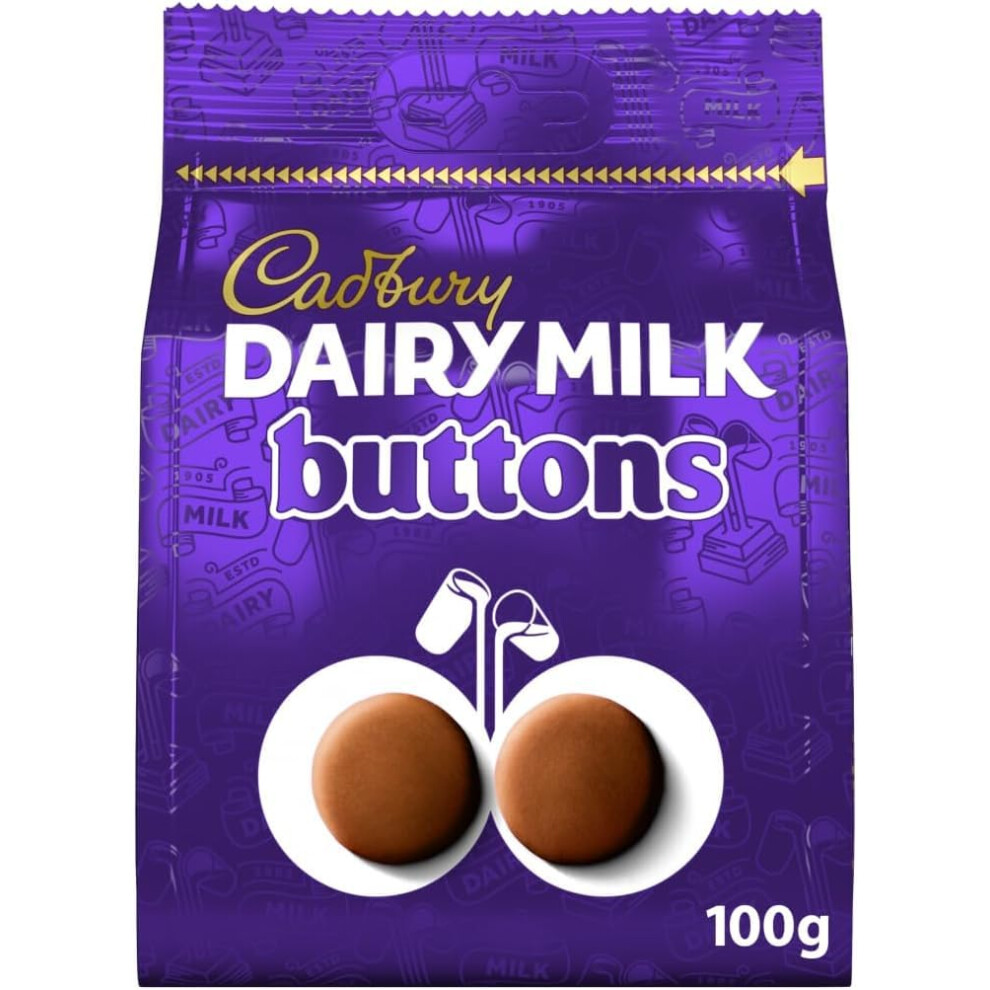 Cadbury Dairy Milk Buttons Chocolate Pieces 100 Gr