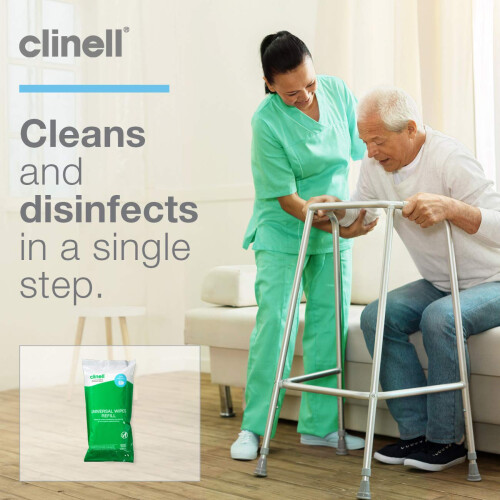 Clinell Clinell Universal Cleaning & Disinfectant Wipes for Surfaces - Multi 2