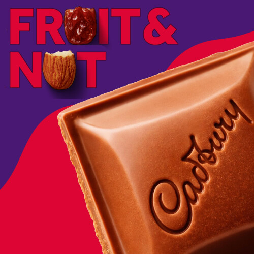 Cadbury Cadbury Dairy Milk Fruit & Nut Bar, Classic Chocolate Delight, 180 g 1