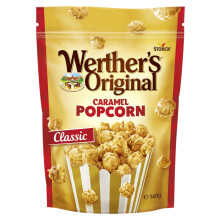 Werther's Original Caramel Popcorn, Gourmet Popcorn with a Caramel Twist, 140 g (Pack of 1)
