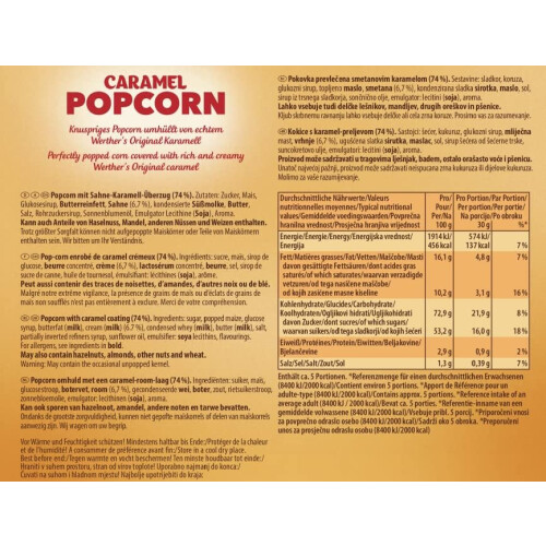 Werther's Original Caramel Popcorn, 140 g (Pack of 1) 2