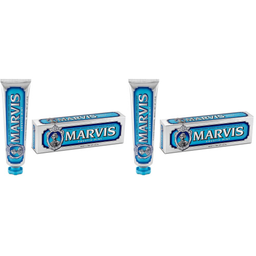 Marvis Marvis Aquatic Mint Toothpaste, 85ml (Pack of 2) 1