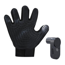 Pet Bath Cleaning Cat Gloves With Spray Bottle(Black)