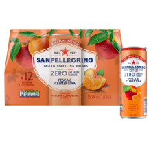 San Pellegrino Italian Sparkling Drinks Zero Sparkling Peach Clementine Ca