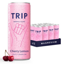 TRIP Cherry Lemon Sparkling Drink w/ 120MG calming Magnesium + Lion’s
