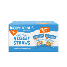 Kiddylicious Cheesy Veggie Straws Box - Delicious Snacks for Kids - Suitable for
