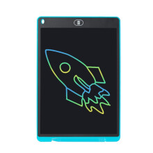 LCD-schrijfbord voor kinderen, handgetekend, specificaties: 12 inch, kleurrijk (lichtblauw)