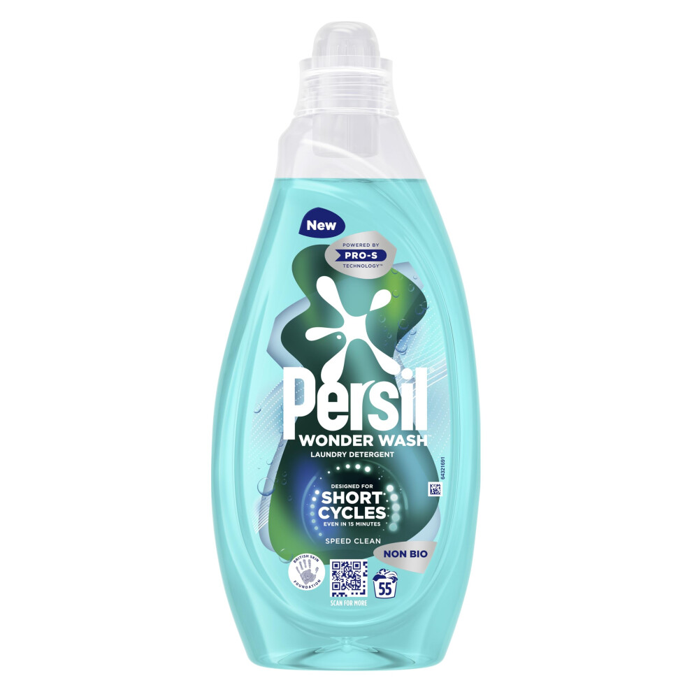 Persil Wonder Wash Speed Clean Non Bio Liquid Detergent Effective Clean Wit