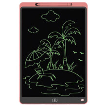 Teken- en graffiti-bord voor kinderen, LCD-schrijftablet, stijl: 16 inch, roze/groen.