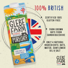 Glebe Farm PureOaty Creamy Enriched Barista Style Gluten Free Dairy