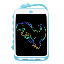 10 inch LCD-schrijfbord met cartoondinosaurussen, kleurrijk tekenbord voor kinderen (lichtblauw)
